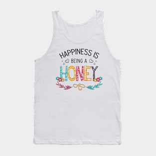 Happiness Is Being A Honey Wildflowers Valentines Mothers Day Tank Top